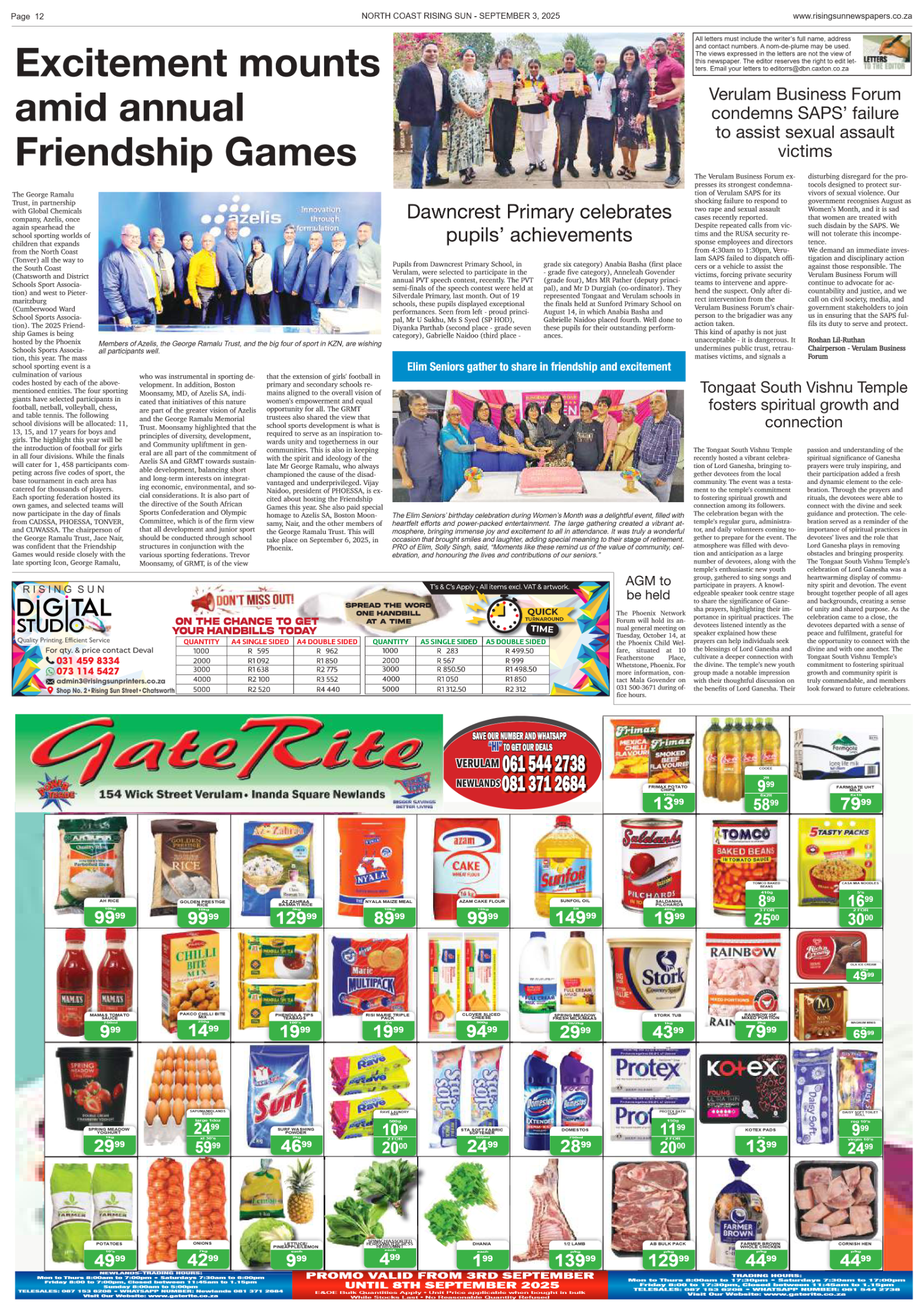 North Coast Rising Sun E-Paper, September 3, 2025 page 12