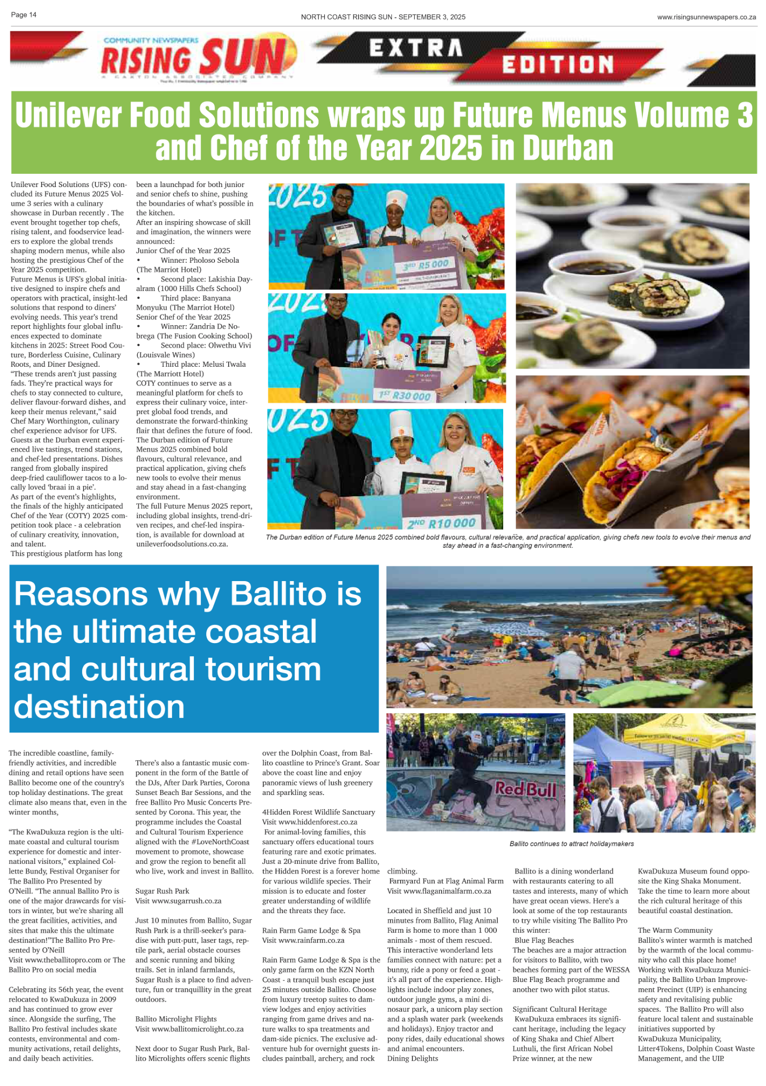 North Coast Rising Sun E-Paper, September 3, 2025 page 14