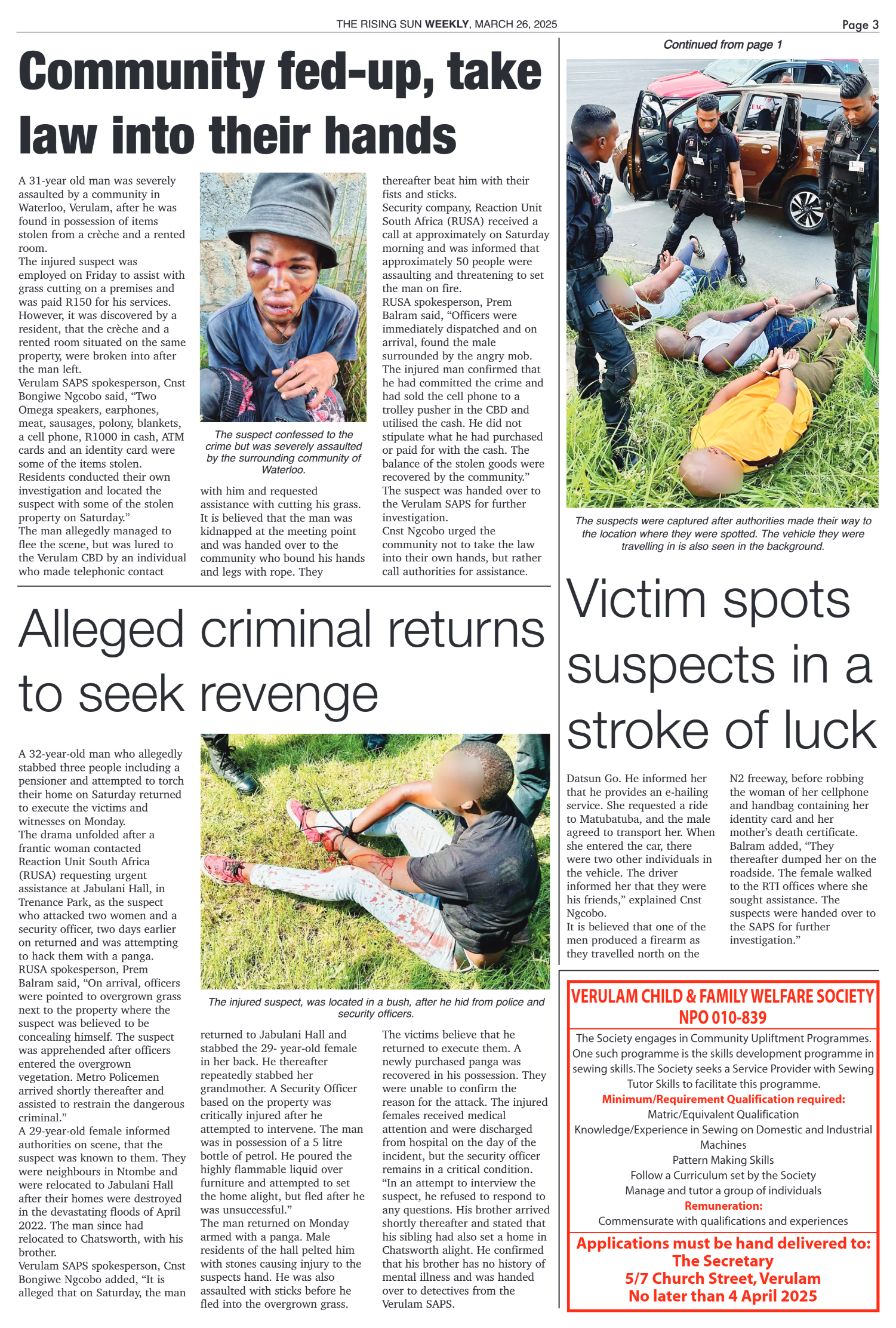 Rising Sun Weekly E-Paper, March 26, 2025 page 3